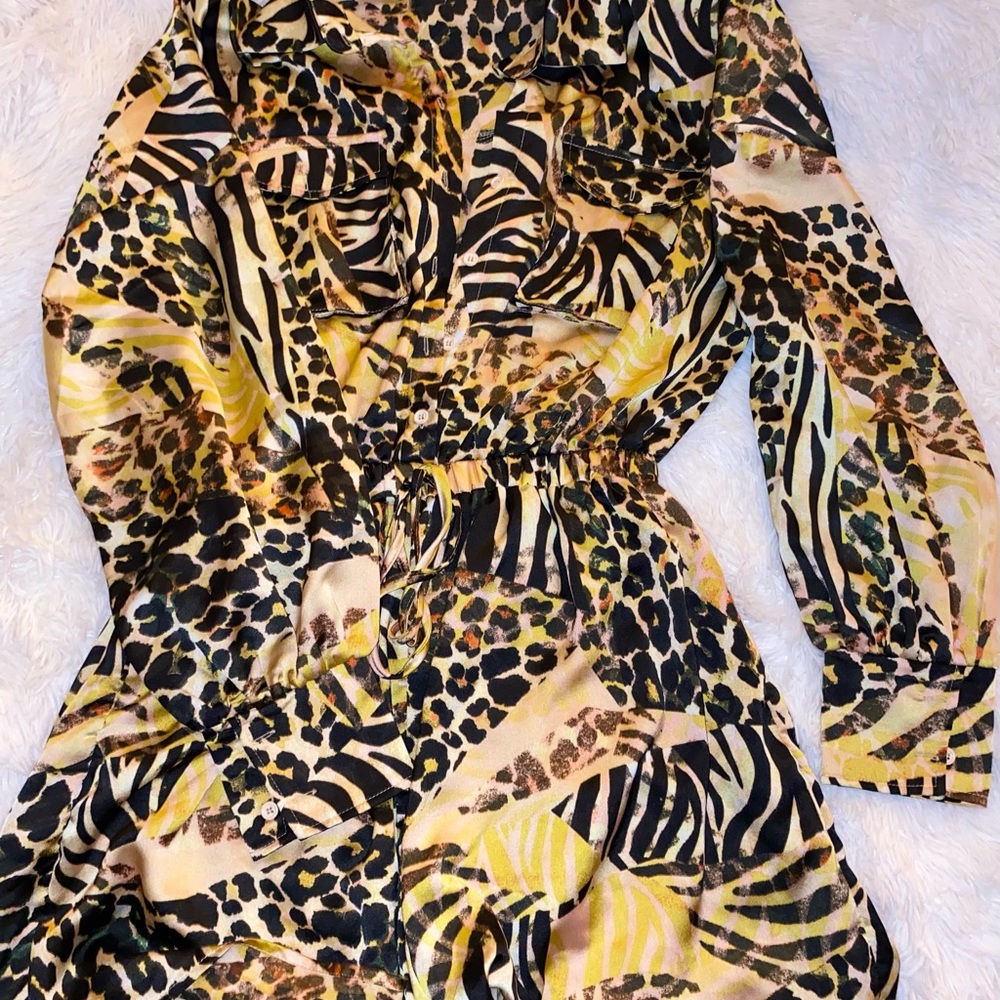 Animal Print Romper